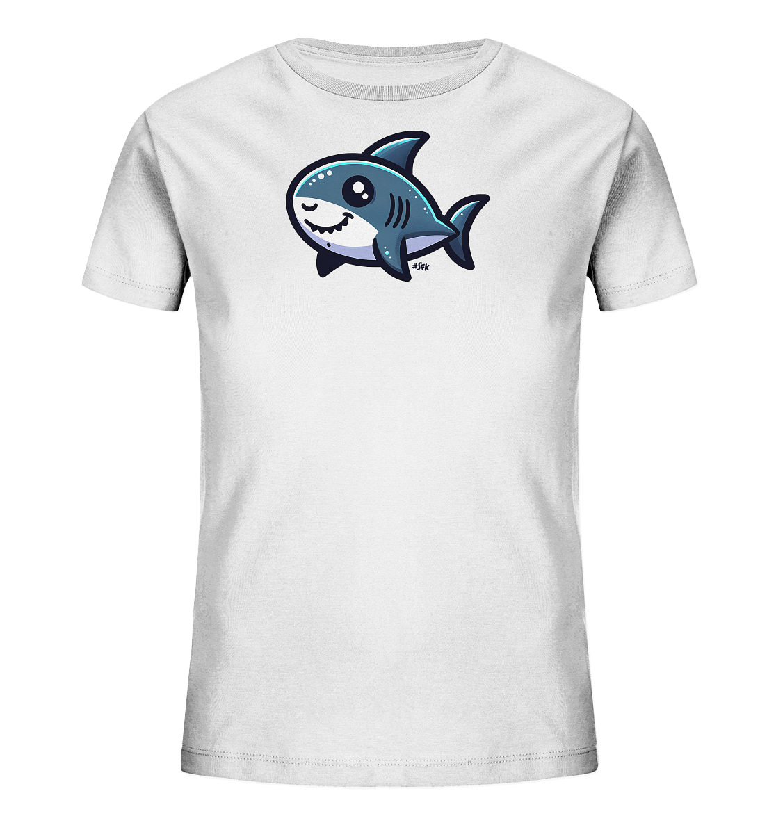 Kinder T-Shirt mit lachendem und zwinkerndem Hai