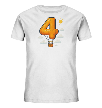 Ballon-Vier über Wolken Motiv auf Kinder T-Shirt