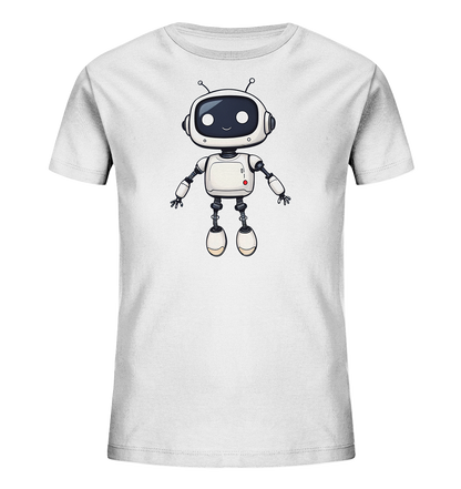 Roboterfreund mit großen Augen – Kinder-T-Shirt - Kinder Bio T-Shirt