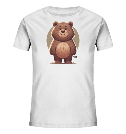 Kinder-T-Shirt mit lächelndem braunem Bären