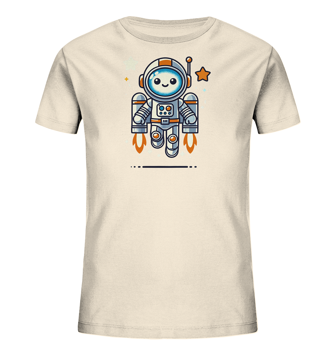 Kinder T-Shirt Astro-Roboter mit Jetpack - Kinder Bio T-Shirt