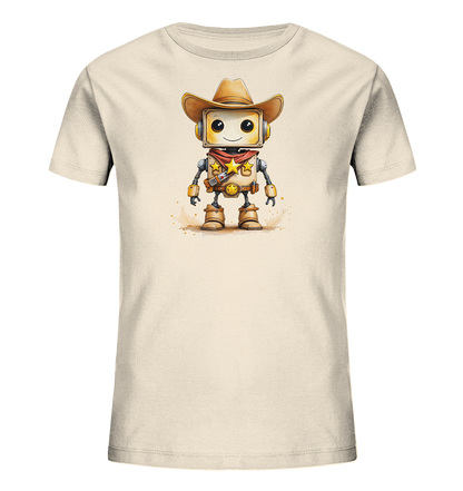 Kinder-T-Shirt | Roboter-Sheriff mit Sternen - Kinder Bio T-Shirt