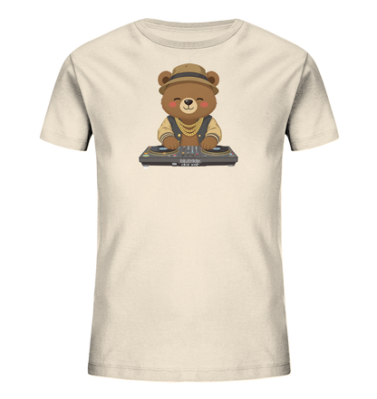 Bären-DJ mit Goldketten Motiv auf Kinder T-Shirt