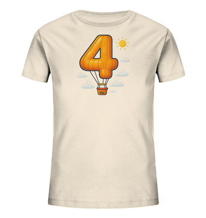 Ballon-Vier über Wolken Motiv auf Kinder T-Shirt