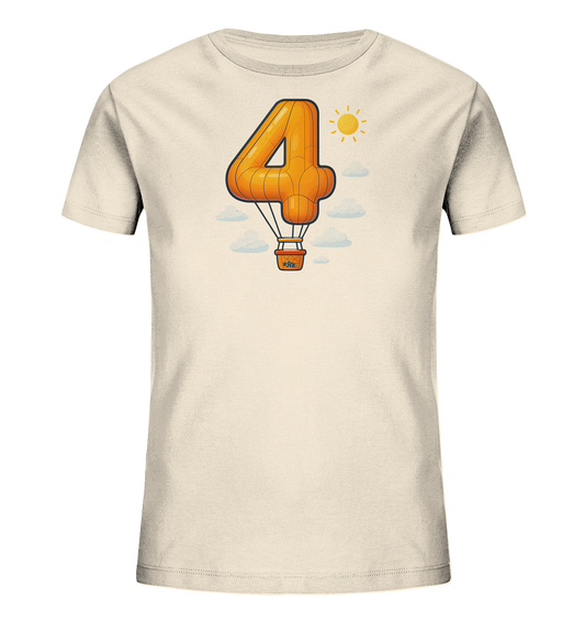 Ballon-Vier über Wolken Motiv auf Kinder T-Shirt