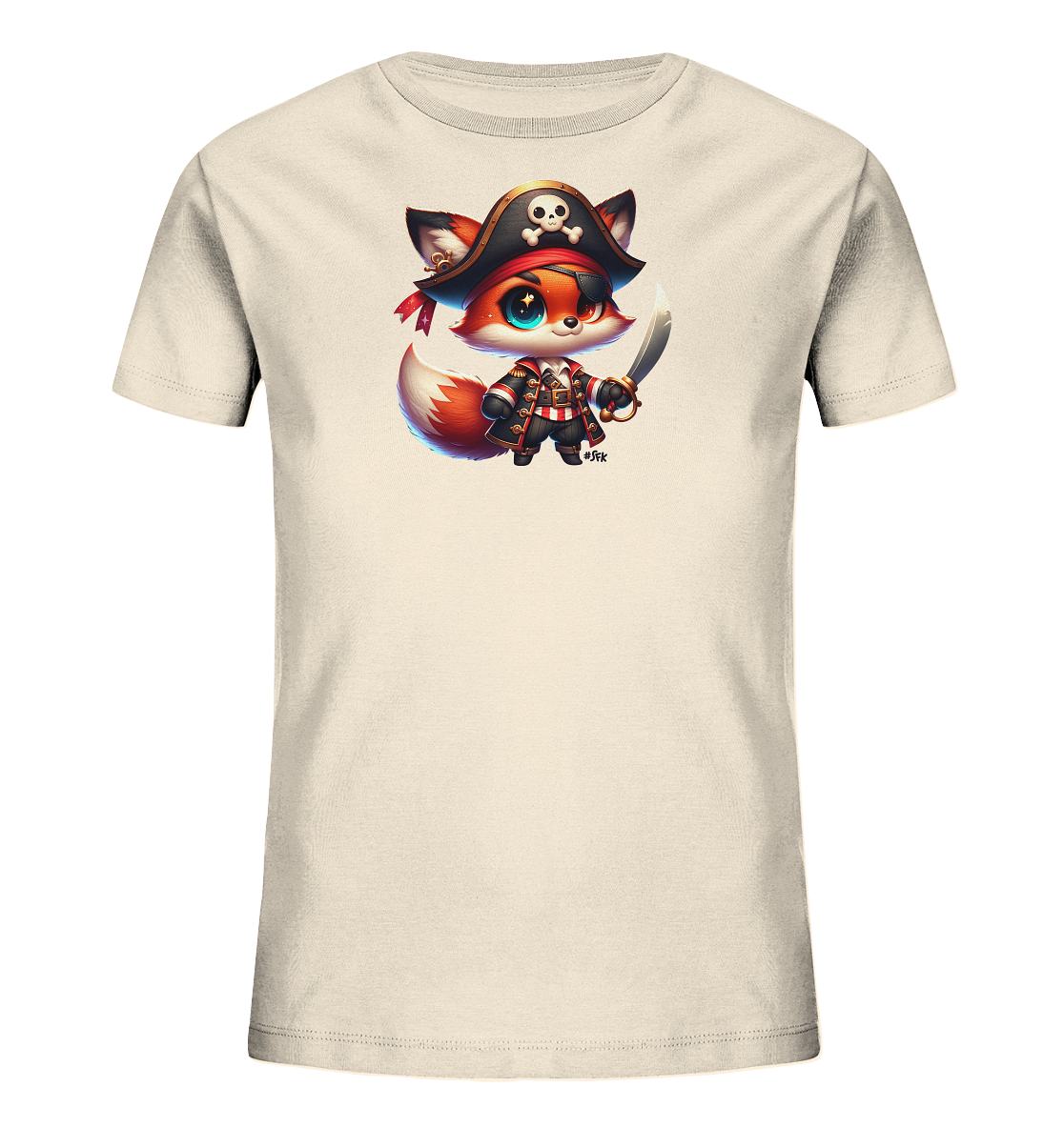 Kinder T-Shirt – Niedlicher Piratenfuchs sucht Abenteuer