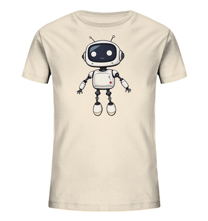 Roboterfreund mit großen Augen – Kinder-T-Shirt - Kinder Bio T-Shirt