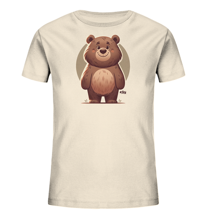 Kinder-T-Shirt mit lächelndem braunem Bären