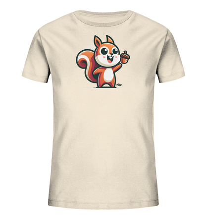 Kinder T-Shirt mit Eichhörnchen und Eichel