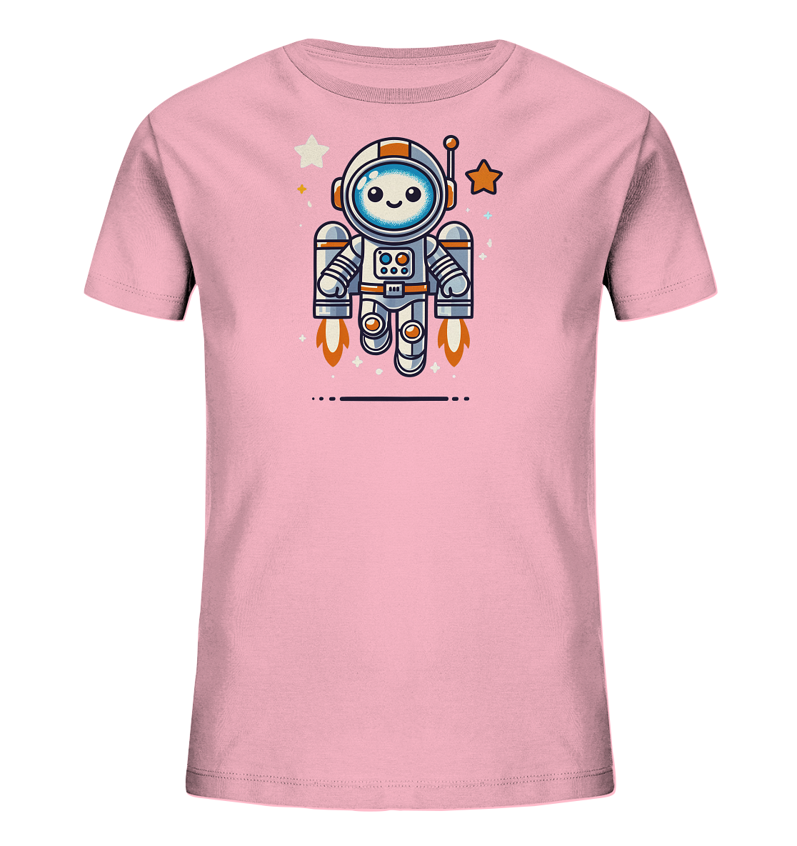 Kinder T-Shirt – Süßer Astro-Roboter fliegt hoch