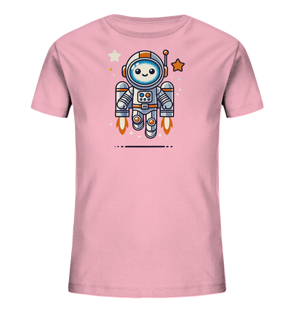 Kinder T-Shirt Astro-Roboter mit Jetpack - Kinder Bio T-Shirt