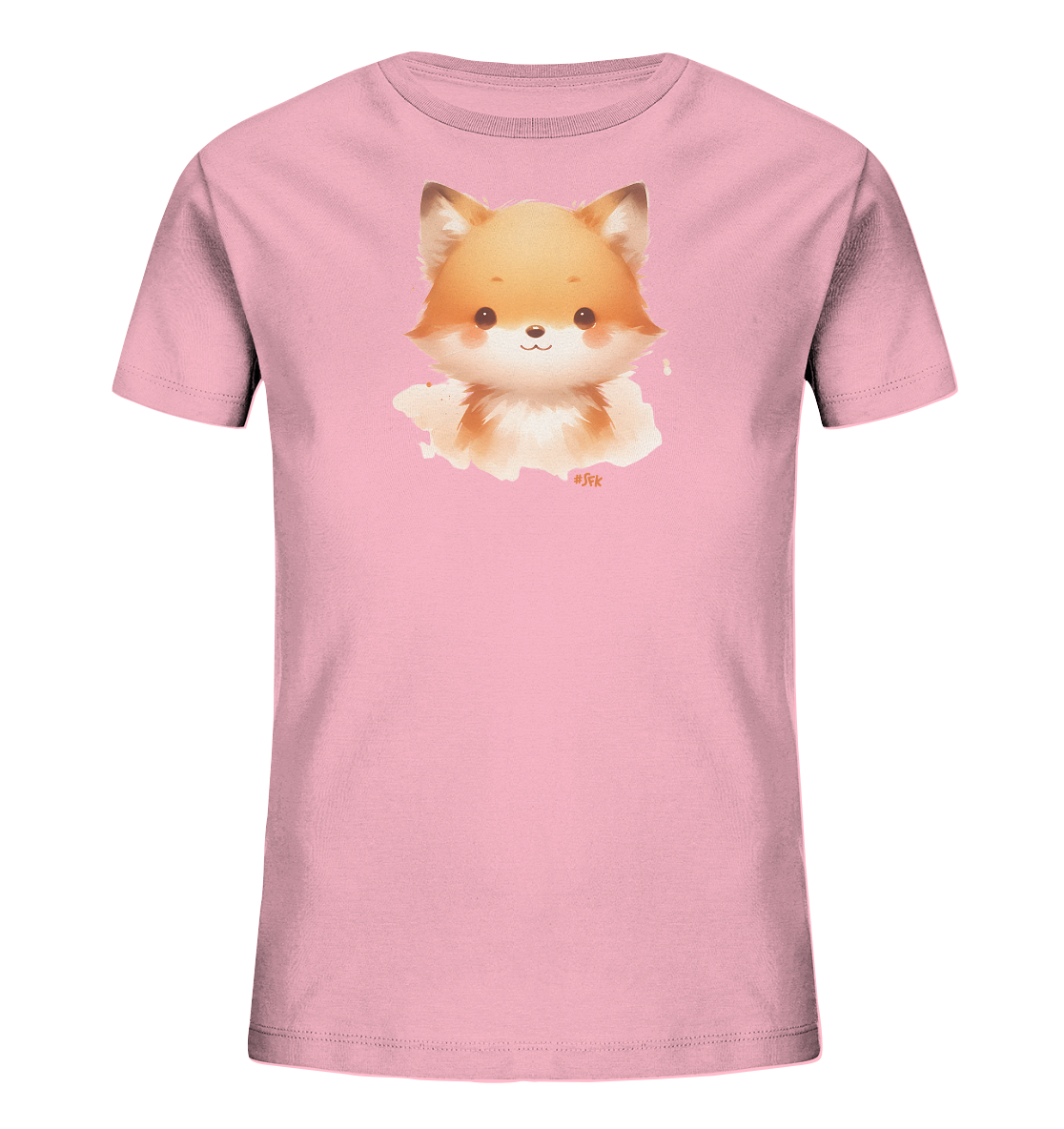 Kinder-T-Shirt mit kleinem flauschigem Fuchs