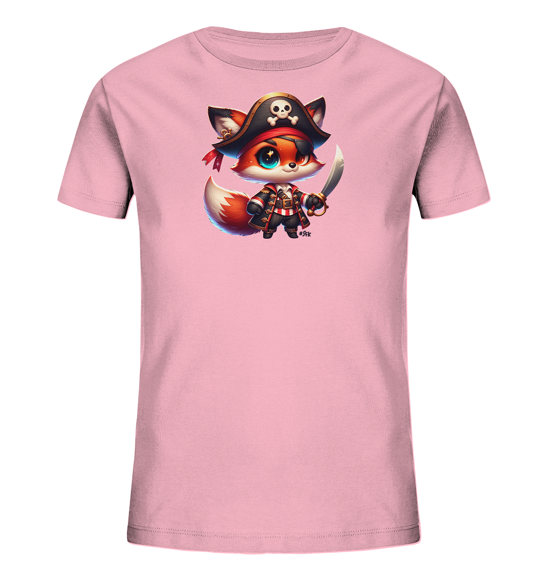 Kinder T-Shirt – Niedlicher Piratenfuchs sucht Abenteuer