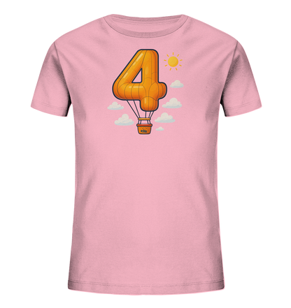 Ballon-Vier über Wolken Motiv auf Kinder T-Shirt