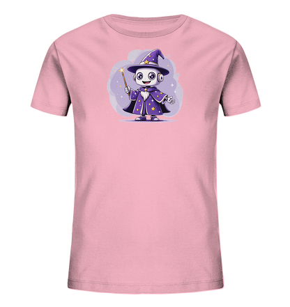 Kinder-T-Shirt | Roboter-Zauberer mit Sternen - Kinder Bio T-Shirt