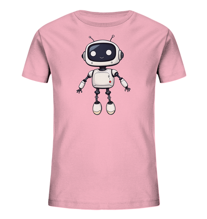 Roboterfreund mit großen Augen – Kinder-T-Shirt - Kinder Bio T-Shirt