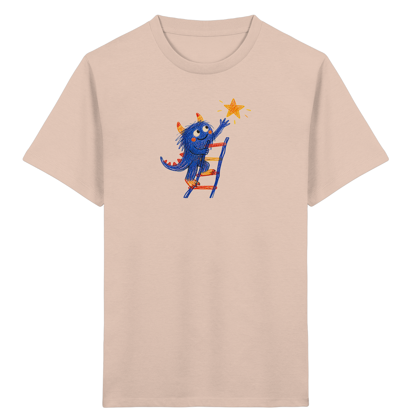 Monster auf der Sternenleiter - Kinder Bio T-Shirt