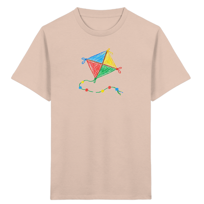 Bunter Drachen mit Knoten - Kinder Bio T-Shirt