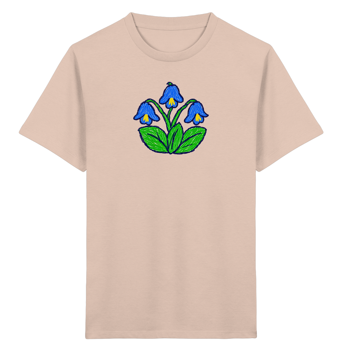 Kritzel Glockenblume Kinder Shirt - Kinder Bio T-Shirt