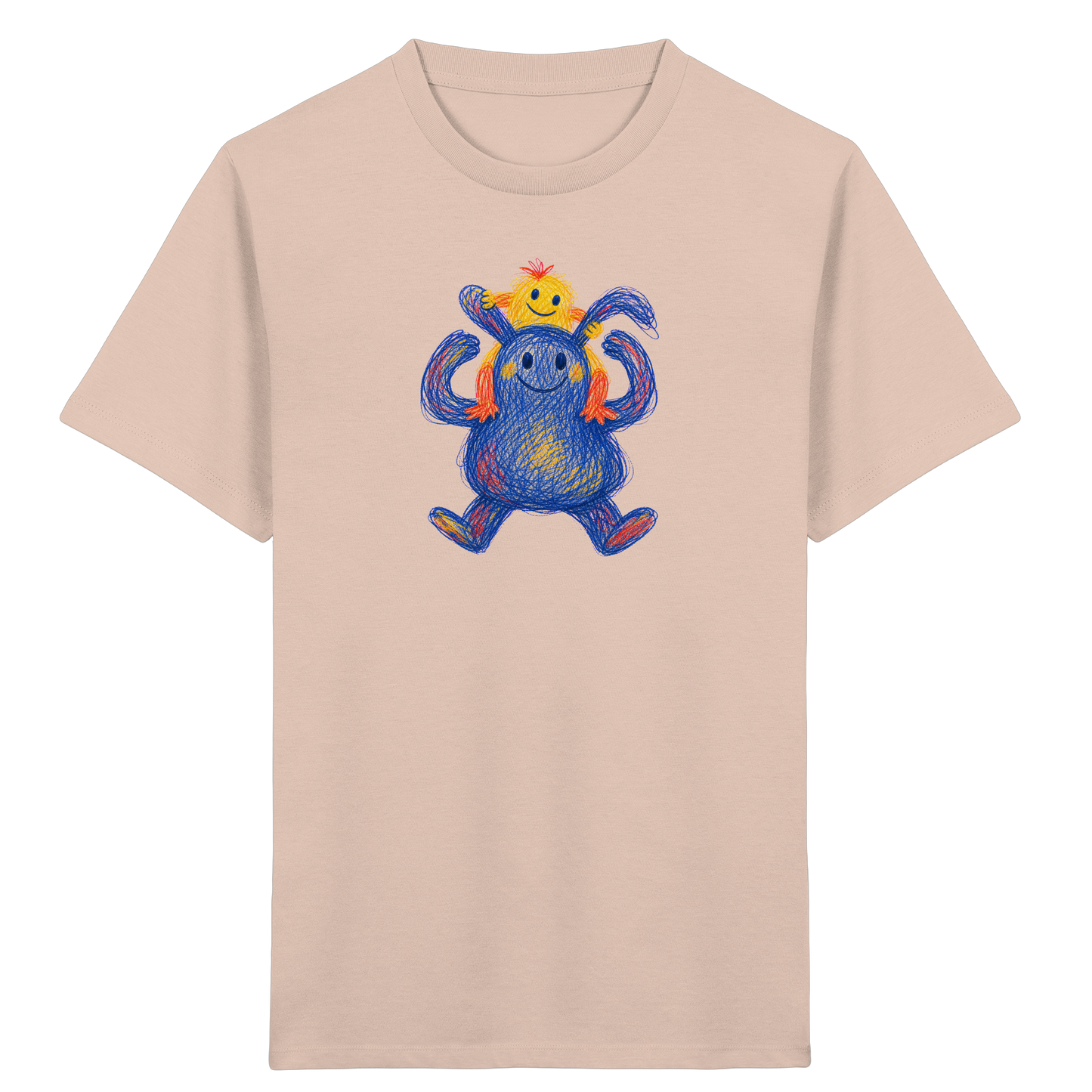 Huckepack Monster Kinder T-Shirt - Kinder Bio T-Shirt