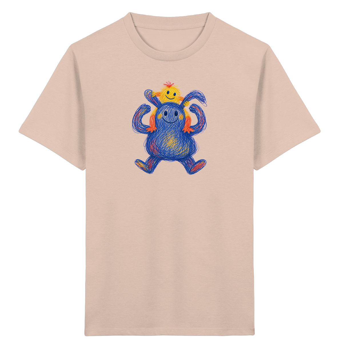 Huckepack Monster Kinder T-Shirt - Kinder Bio T-Shirt