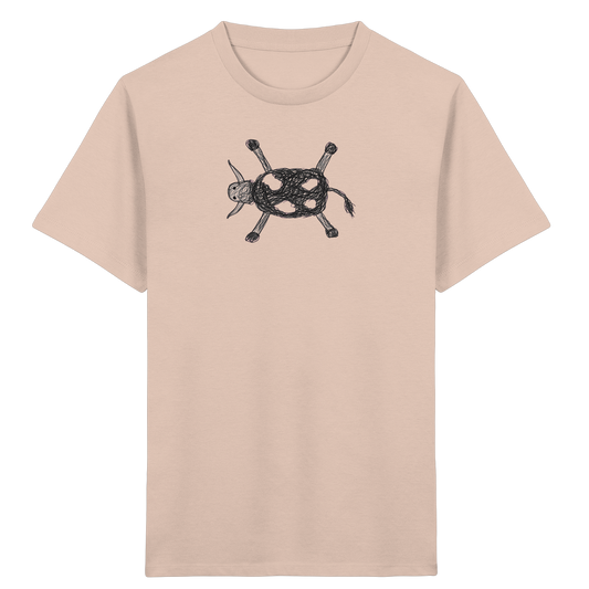 Kuh von oben gezeichnet - Kinder Bio T-Shirt