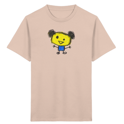 Kritzelkopf mit Doppeldutt - Kinder Bio T-Shirt