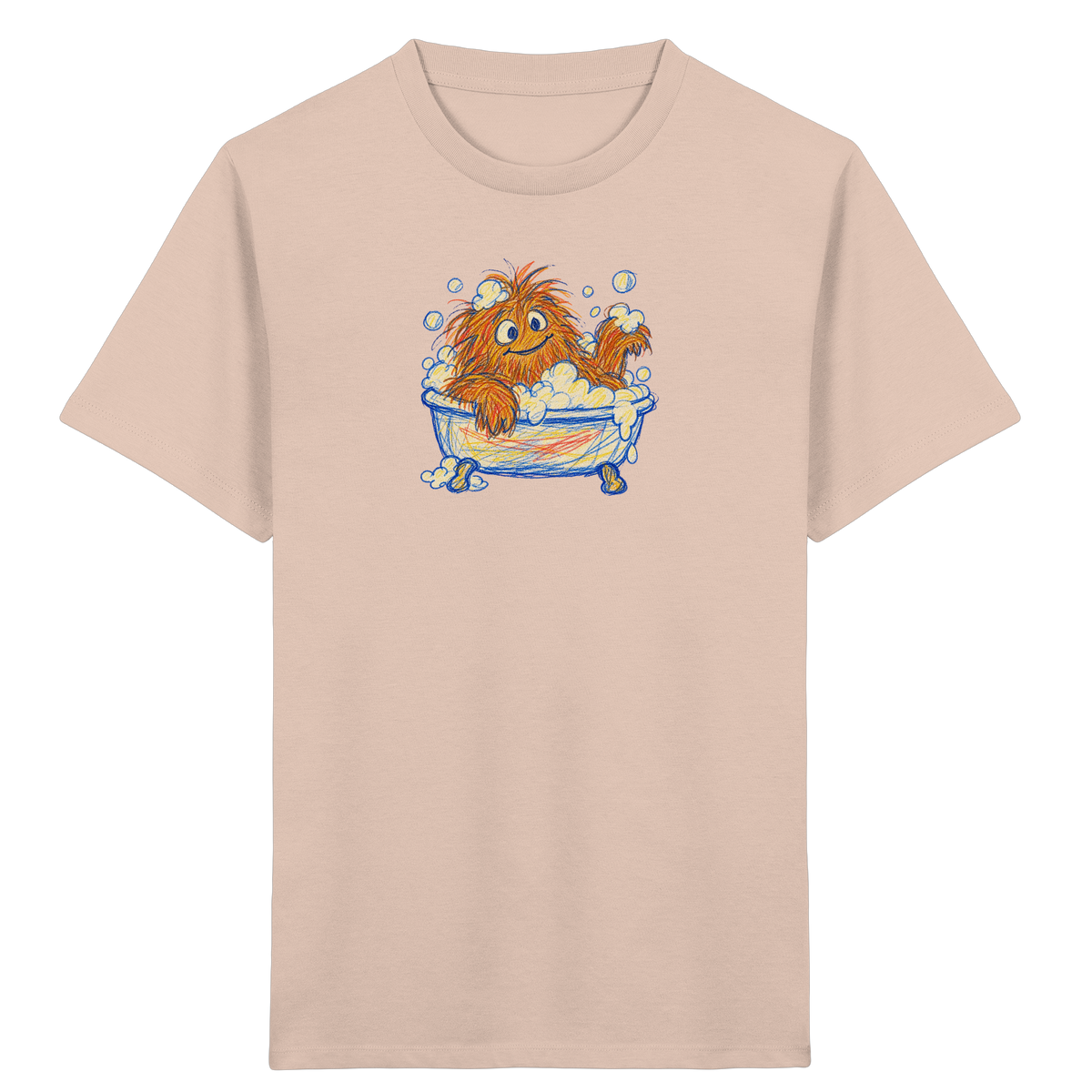 Badewannenzottel im Schaumbad - Kinder Bio T-Shirt