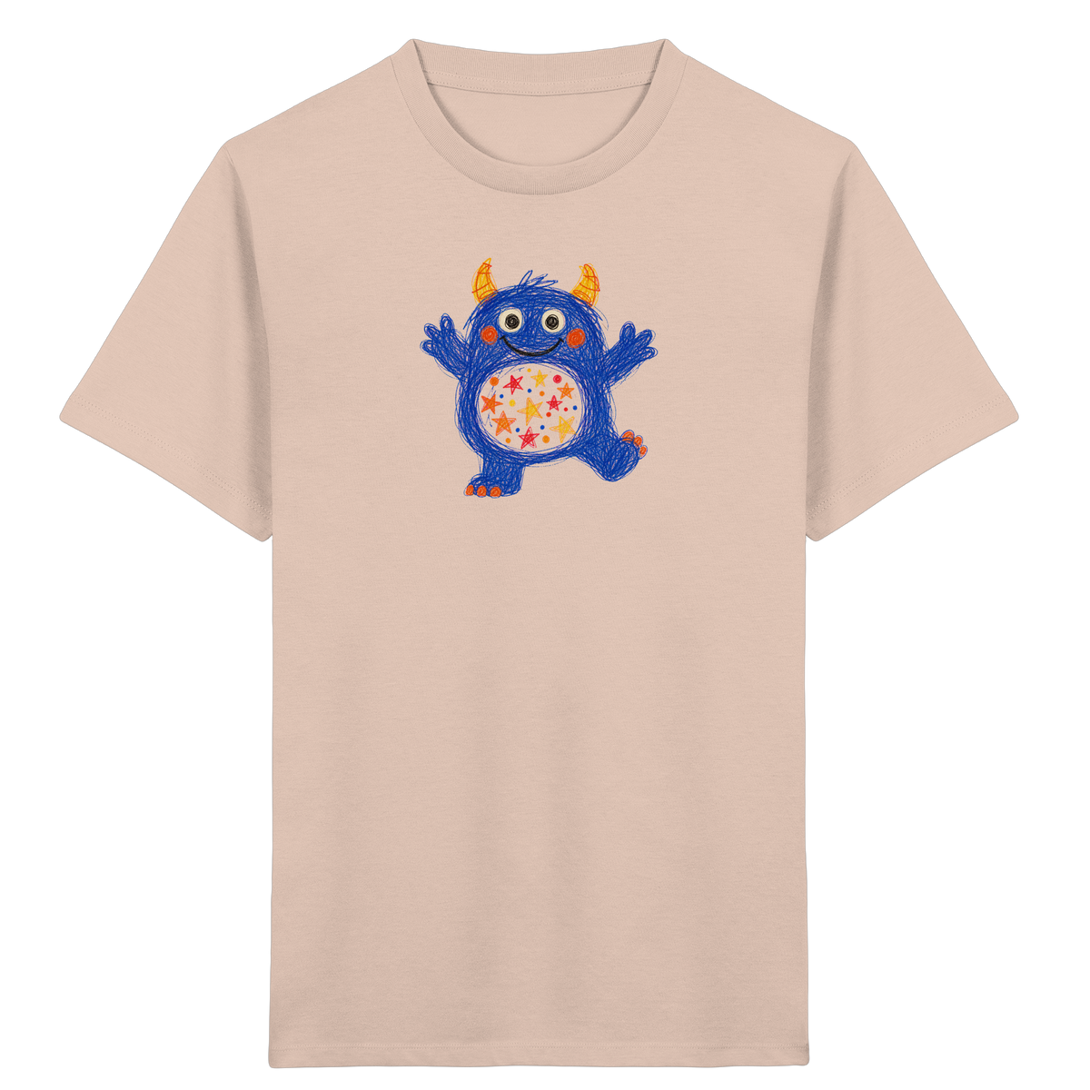 Funkelbauch Kritzelmonster Shirt - Kinder Bio T-Shirt