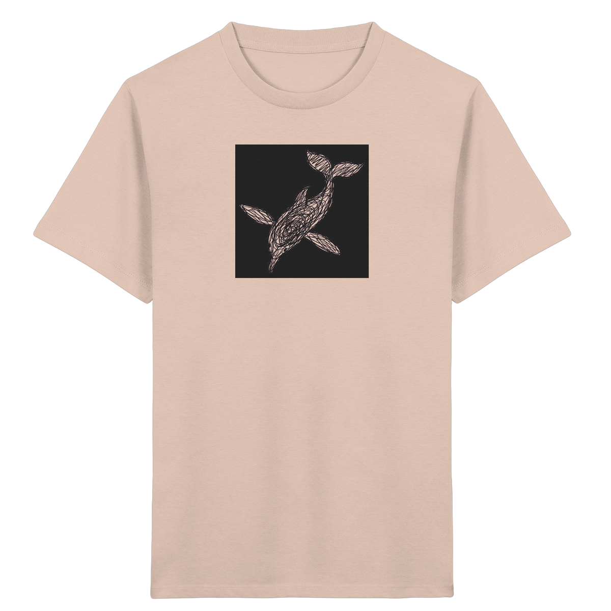 Delfin von oben - Kinder Bio T-Shirt