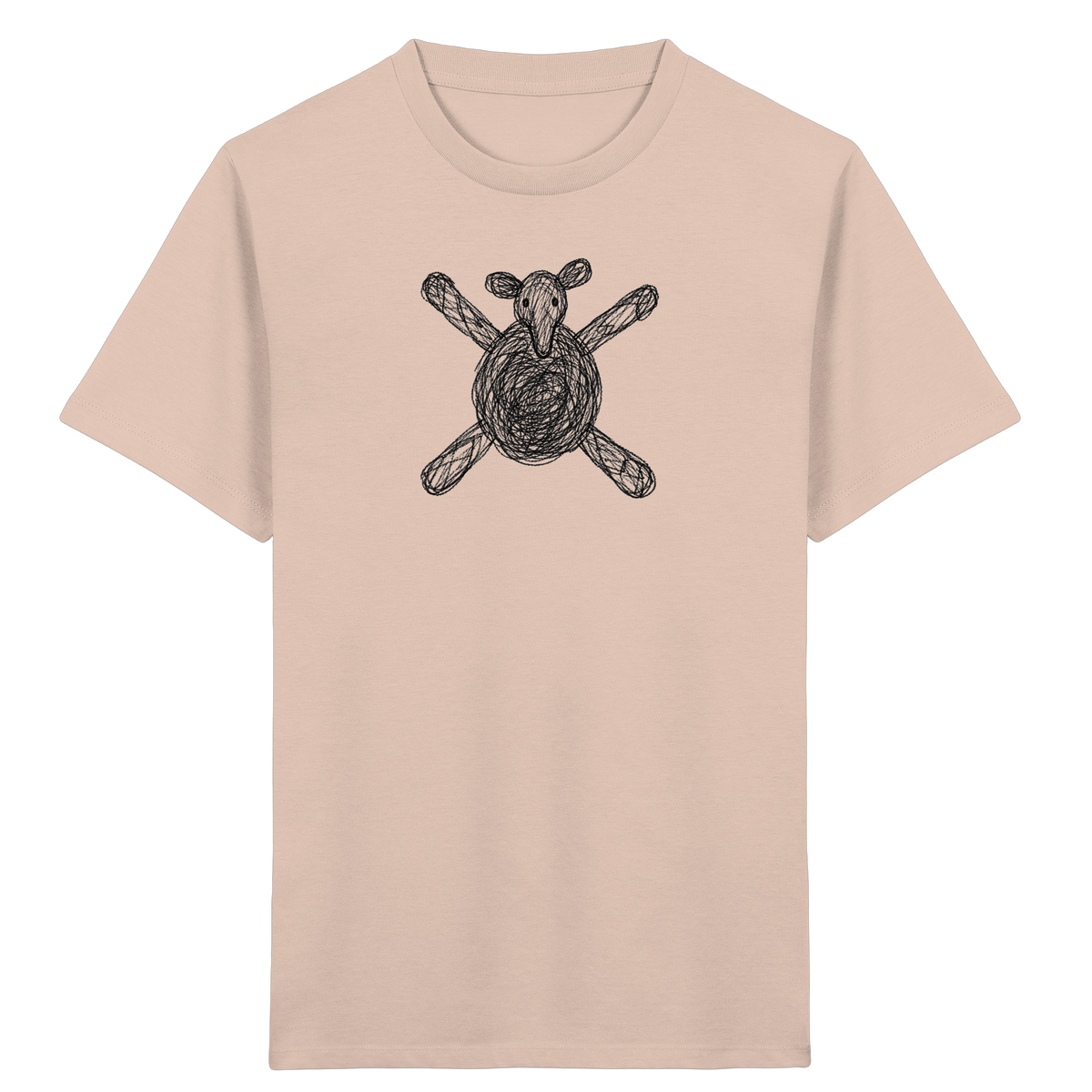 Tapir von oben gezeichnet - Kinder Bio T-Shirt