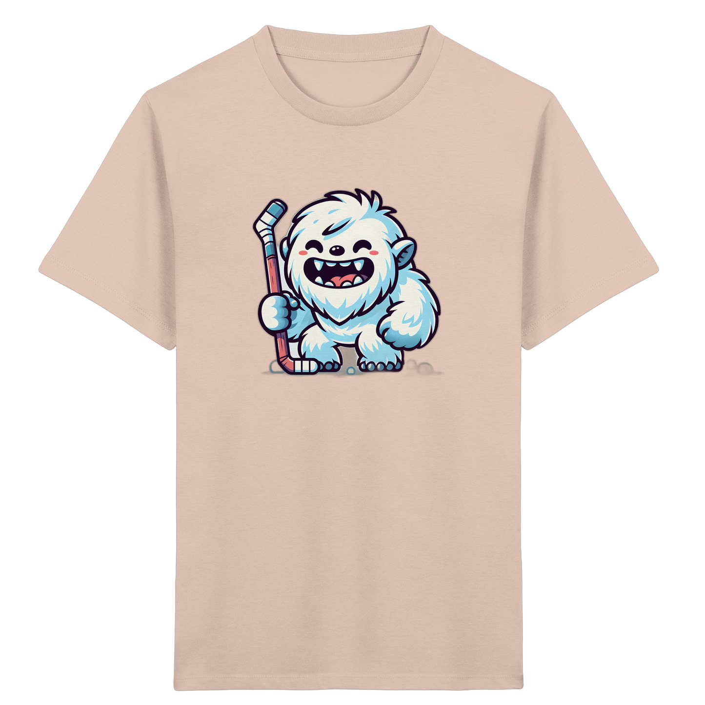 Yeti Eishockey: Fröhliches Kinder T-Shirt