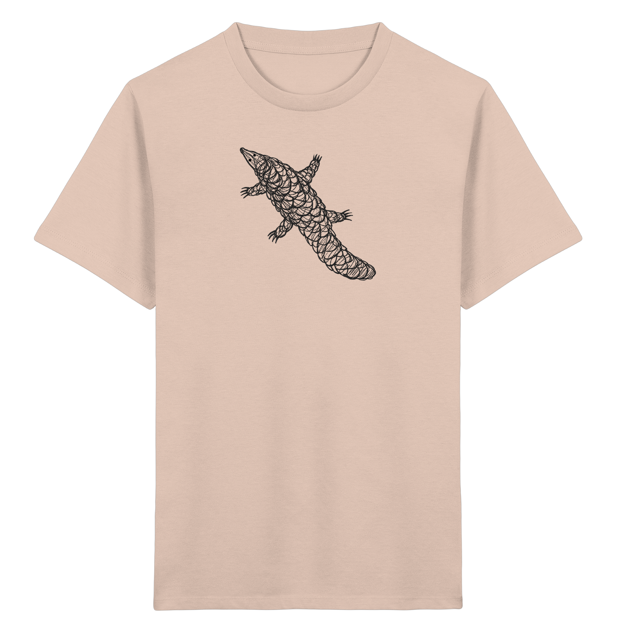 Schuppentier von oben – Kinder T-Shirt