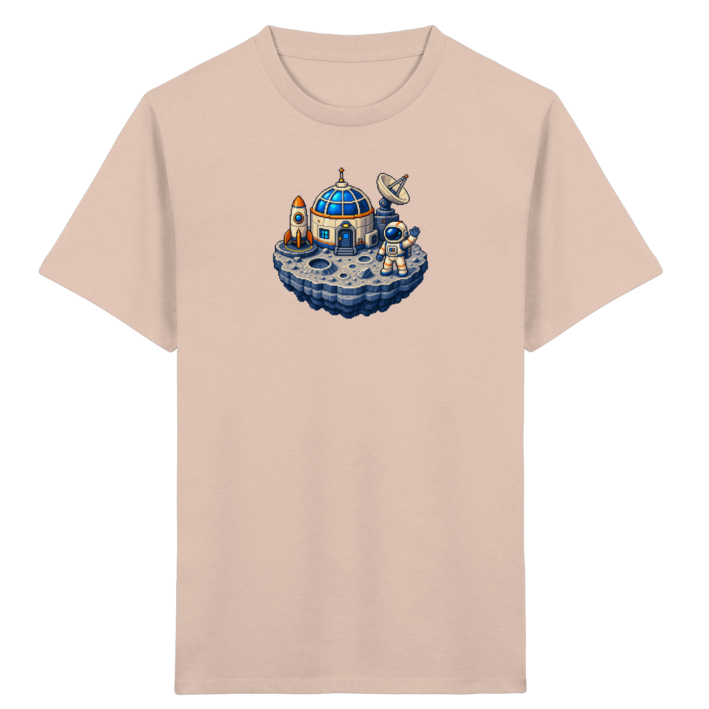 Coole Pixel Mondbasis Kinder T-Shirt - Kinder Bio T-Shirt