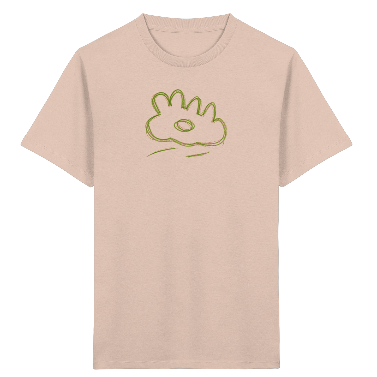 Grüne Wackelwolke Kinder T-Shirt - Kinder Bio T-Shirt