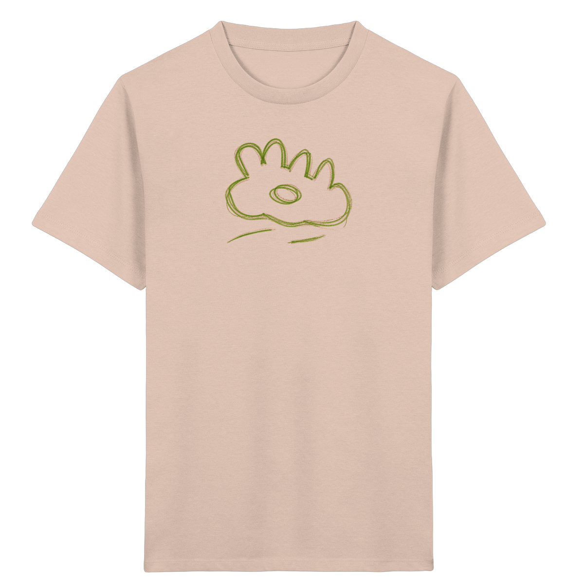 Grüne Wackelwolke Kinder T-Shirt - Kinder Bio T-Shirt