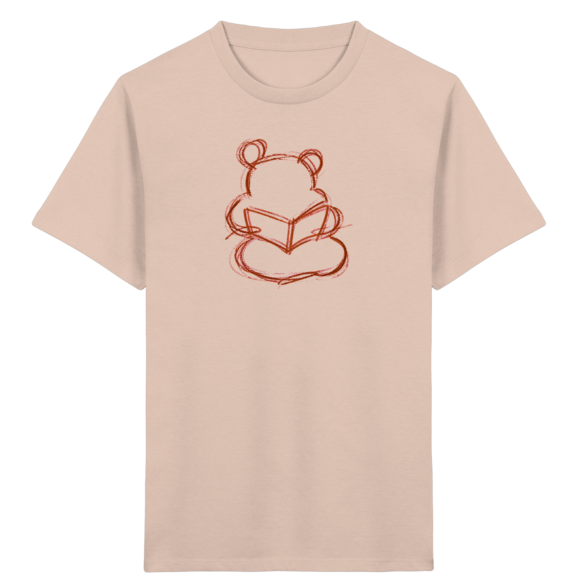 Wackelbär mit offenem Buch – Kinder-T-Shirt