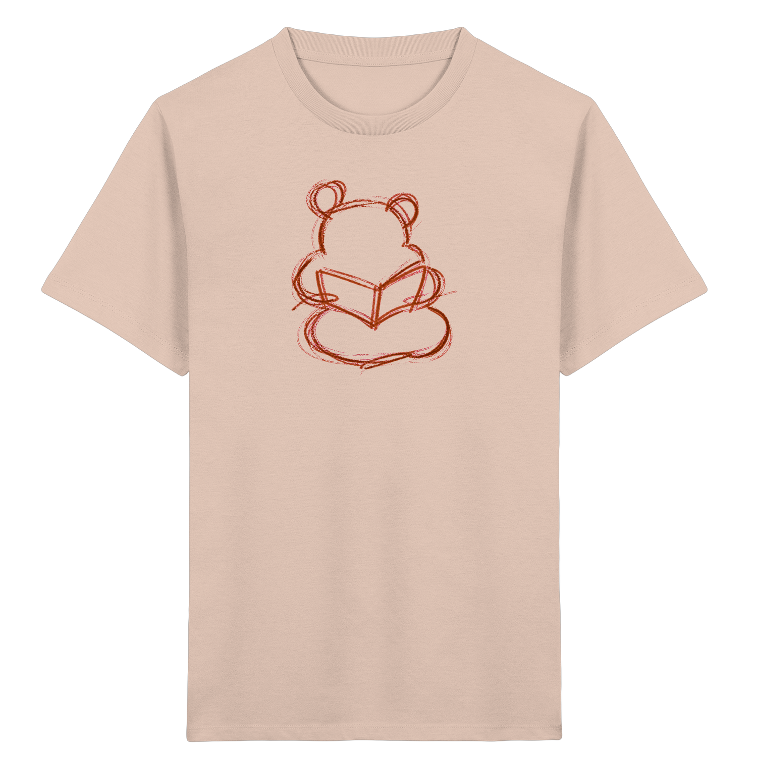 Wackelbär mit offenem Buch - Kinder Bio T-Shirt