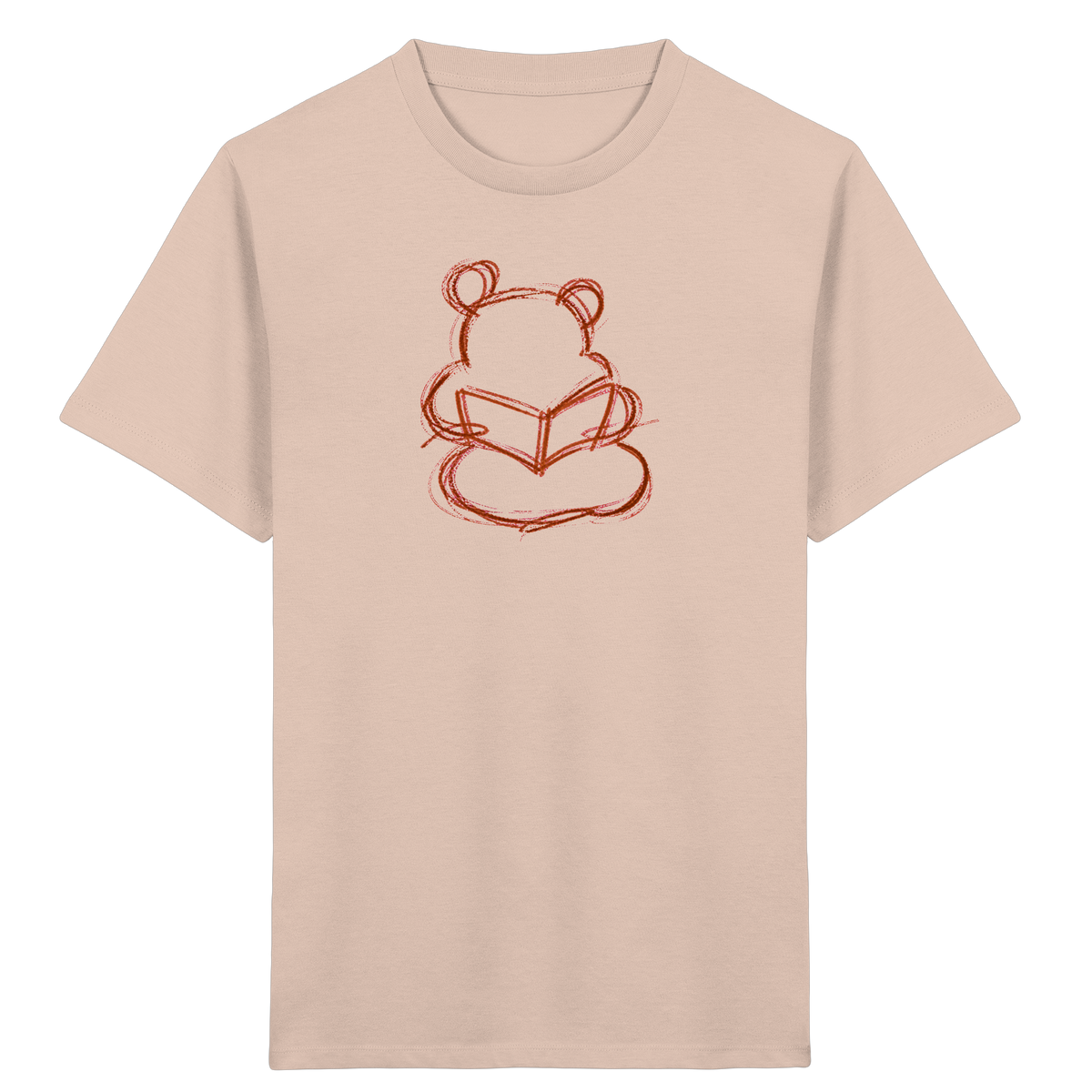 Wackelbär mit offenem Buch - Kinder Bio T-Shirt
