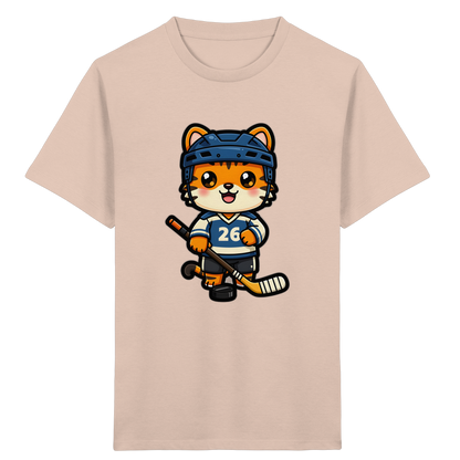 Tiger Eishockey Spieler Kinder T-Shirt - Kinder Bio T-Shirt