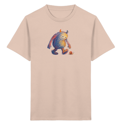 Schneckenfreund Monster Kinder T-Shirt - Kinder Bio T-Shirt