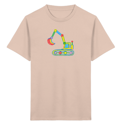 Bunter Punkt Bagger - Kinder Bio T-Shirt