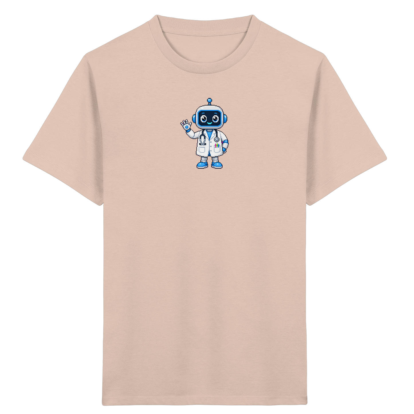 Pixel Roboter T-Shirt: Freundlich und cool - Kinder T-Shirt