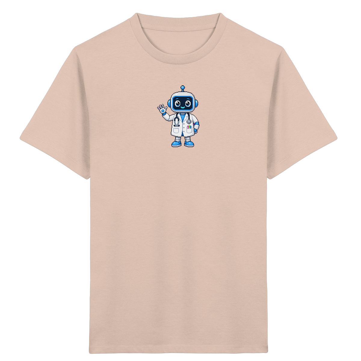 Pixel Roboter T-Shirt: Freundlich und cool - Kinder T-Shirt