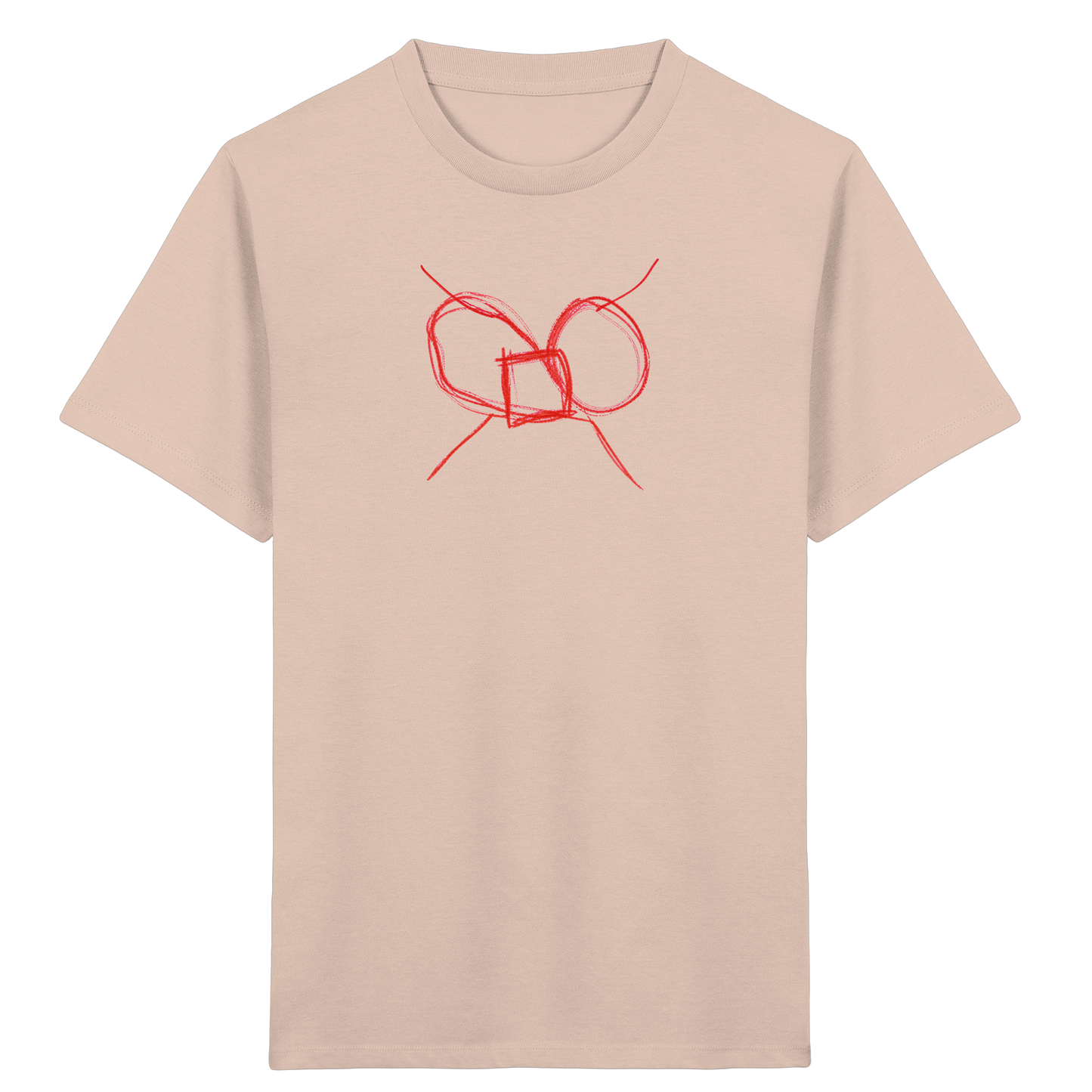 Ziegelrote Wackelschleife Kinder T-Shirt - Kinder Bio T-Shirt