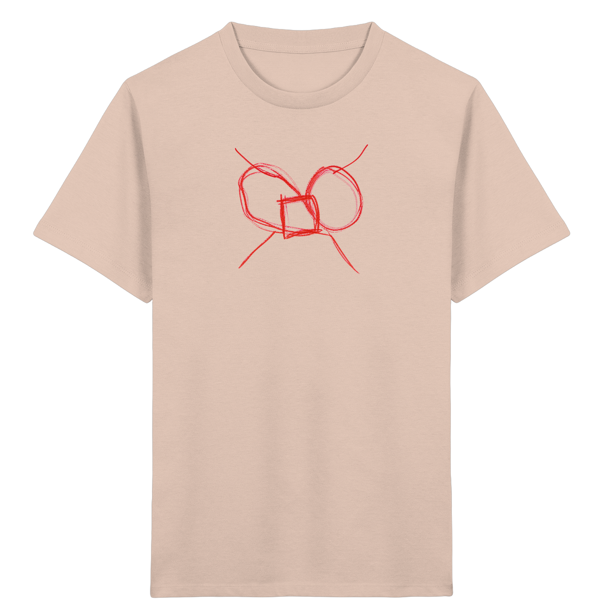 Ziegelrote Wackelschleife Kinder T-Shirt - Kinder Bio T-Shirt