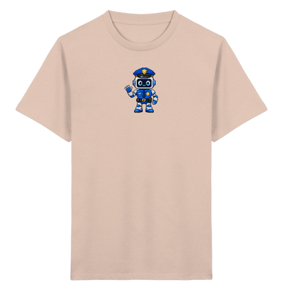Pixel Roboter Polizei: Winkendes Kinder-T-Shirt - Kinder T-Shirt