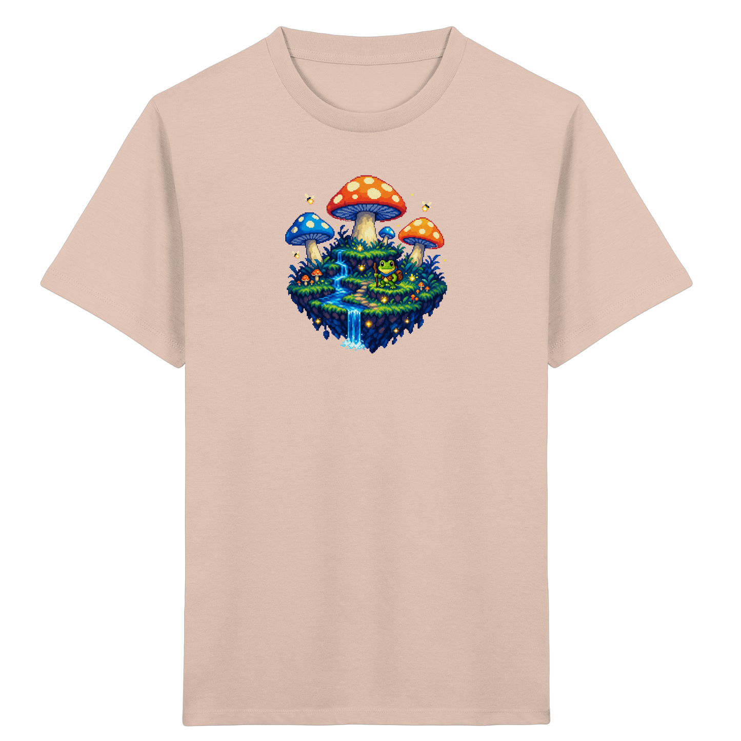 Magisches Pixel Abenteuer Frosch Shirt - Kinder Bio T-Shirt