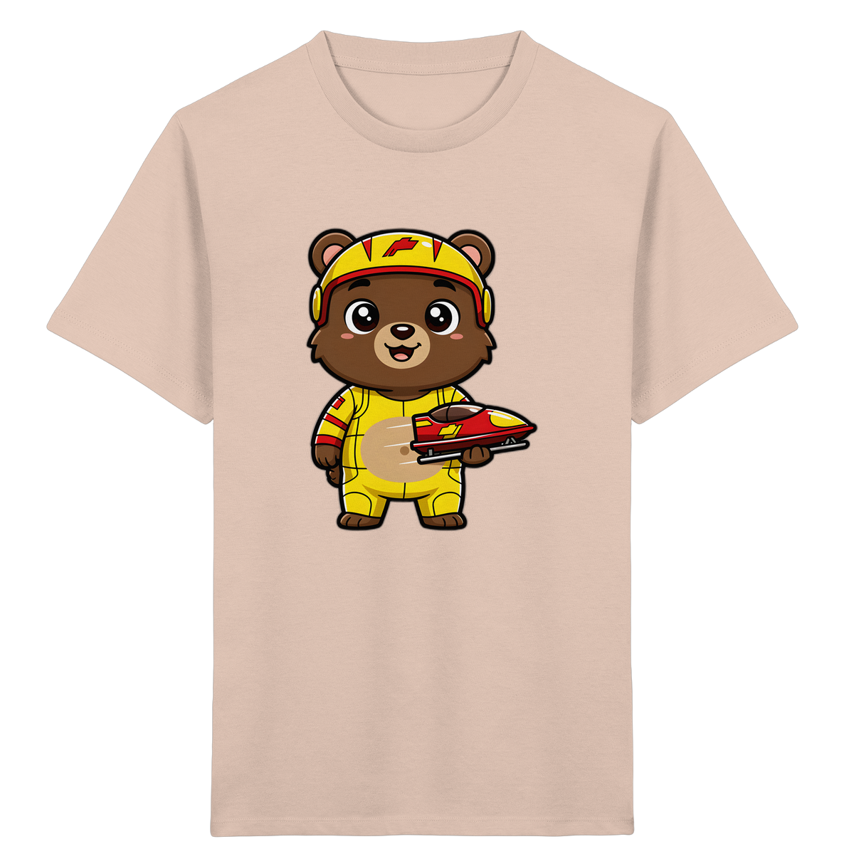 Bären-Rennfahrer T-Shirt: Abenteuer pur! - Kinder Bio T-Shirt