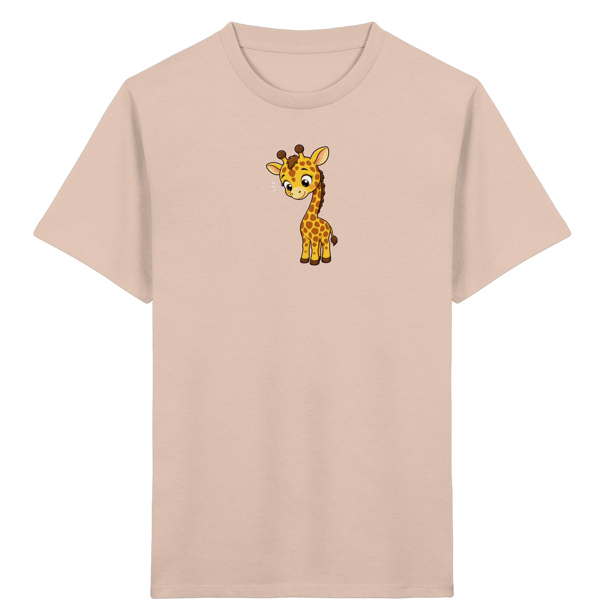 Niedliche Giraffe: Fröhliches Kinder-T-Shirt - Kinder Bio T-Shirt